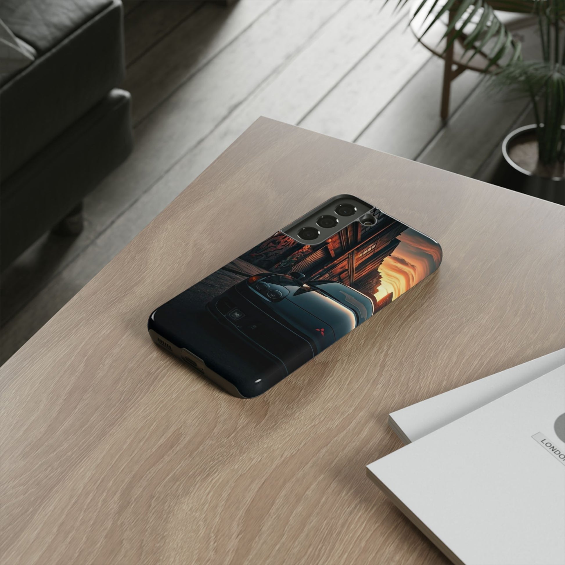 Mitsubishi 3000GT VR4 Street Life-Dual Layer Ultra Tough Phone Case Samsung Galaxy S22 Glossy Printify by The Night Shift Automotive Apparel