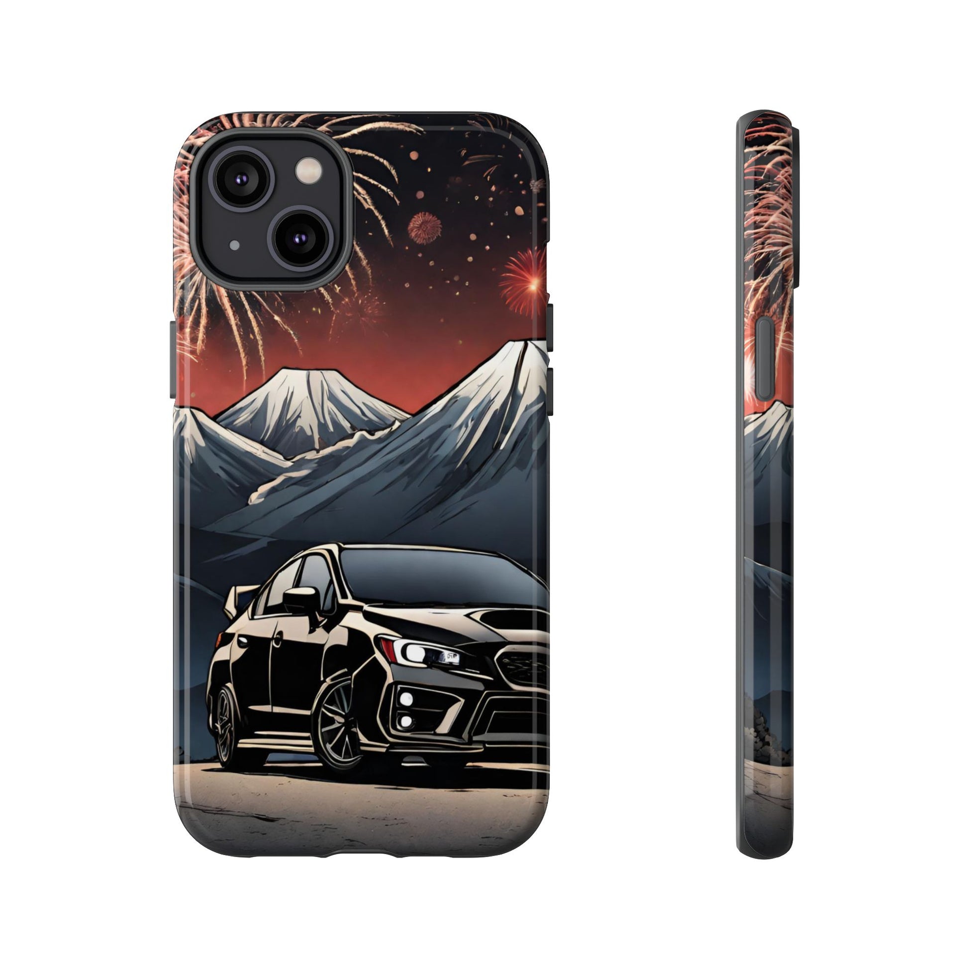 Subaru WRX/STI Fireworks-Dual Layer Ultra Tough Phone Case Printify by The Night Shift Automotive Apparel