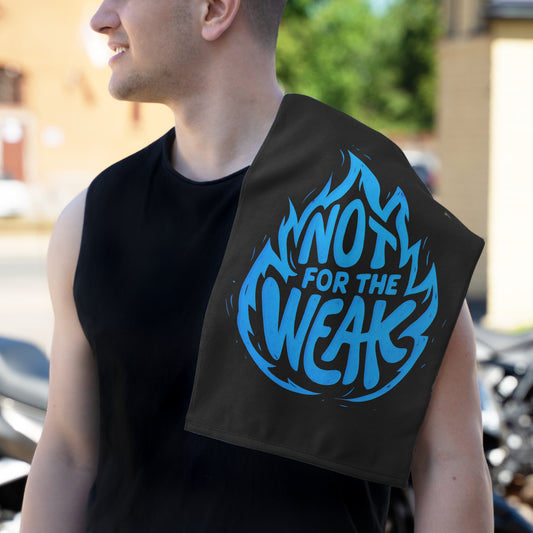 Not For The Weak-Gym Towel (11x18) White 11" × 18" Printify by The Night Shift Automotive Apparel