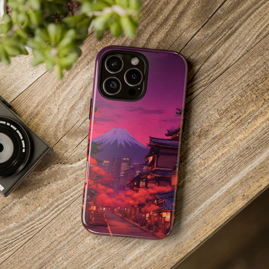 Traditional Japanese Village Countryside-Dual Layer Ultra Tough Phone Case iPhone 16 Pro Max Glossy Printify by The Night Shift Automotive Apparel