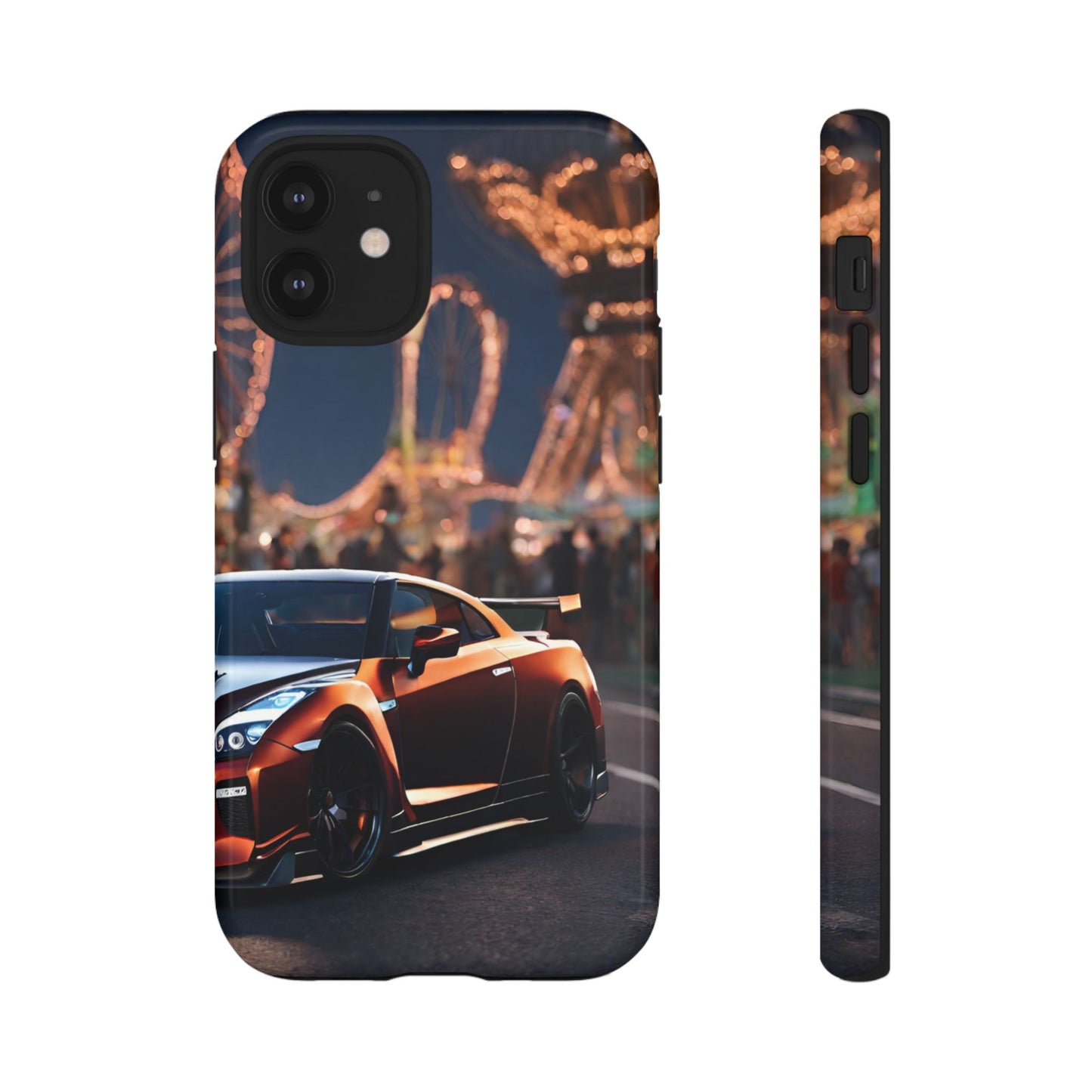 Nissan GTR R35-Dual Layer Ultra Tough Phone Case iPhone 12 Mini Glossy Printify by The Night Shift Automotive Apparel