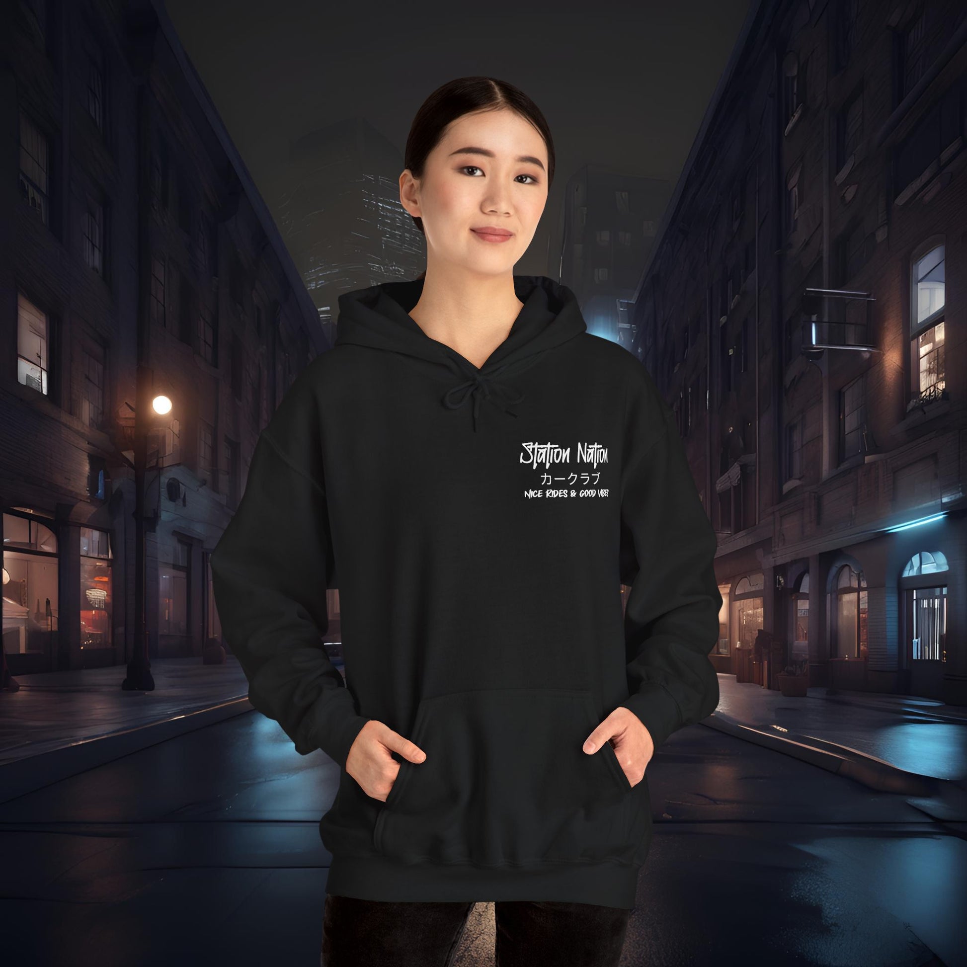 Station Nation-Ultra Soft, Premium Hoodie Printify by The Night Shift Automotive Apparel
