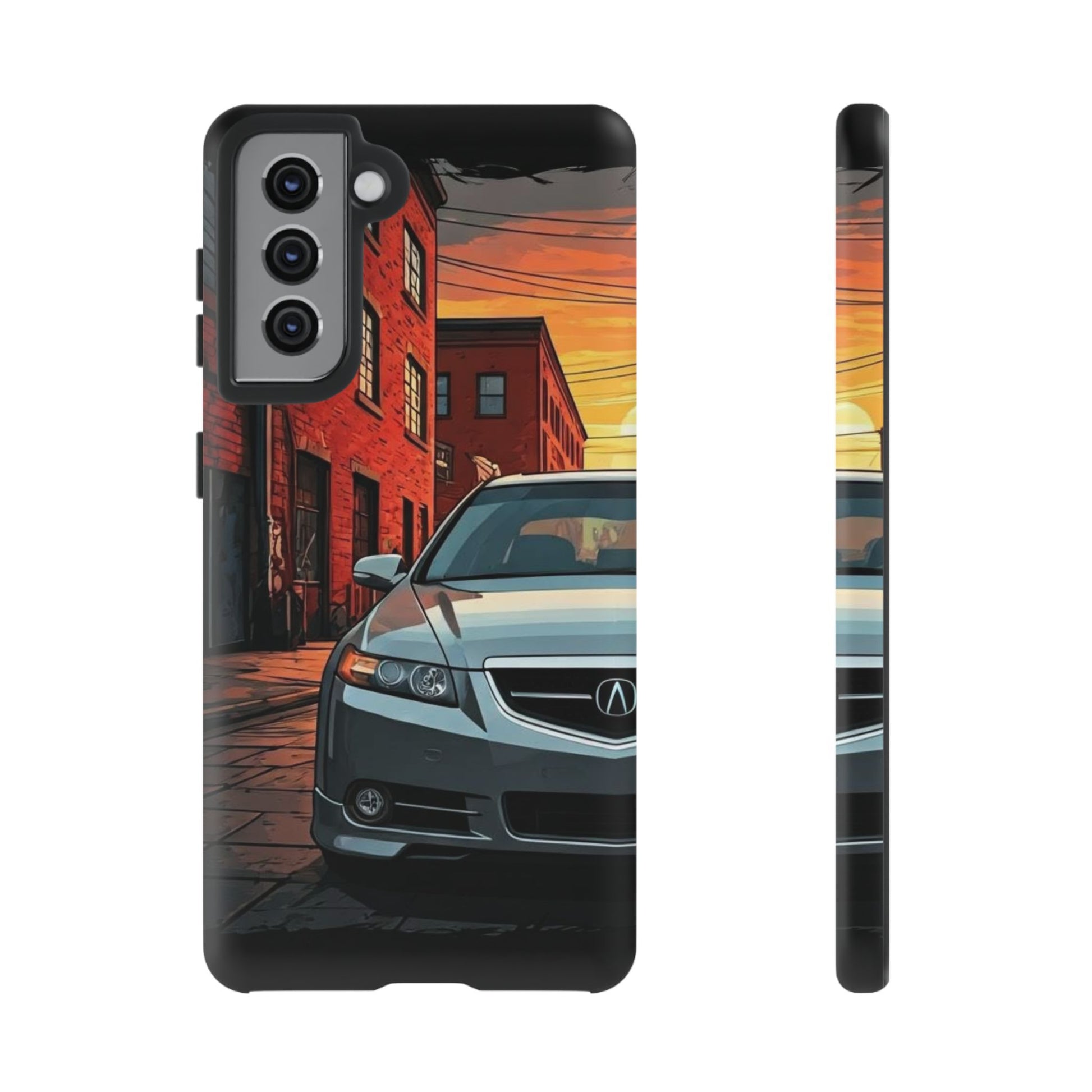 Acura TL Street Life-Dual Layer Ultra Tough Phone Case Samsung Galaxy S21 Matte Printify by The Night Shift Automotive Apparel