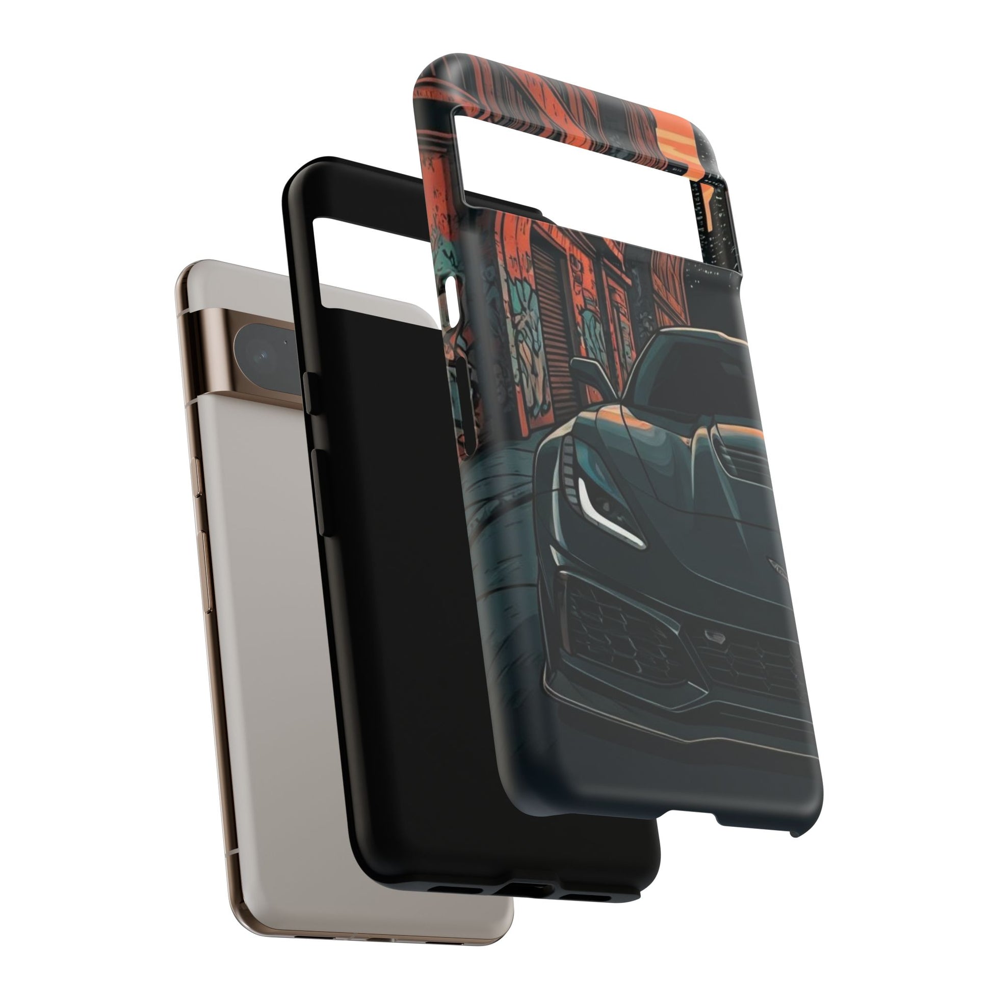Chevy Corvette C7 Street Life-Dual Layer Ultra Tough Phone Case Printify by The Night Shift Automotive Apparel