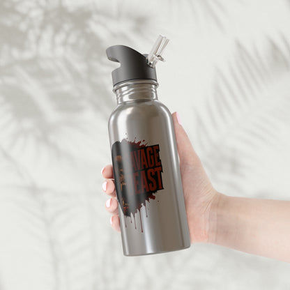 Stainless Steel Water Bottle With Straw, 20oz Printify by The Night Shift Automotive Apparel