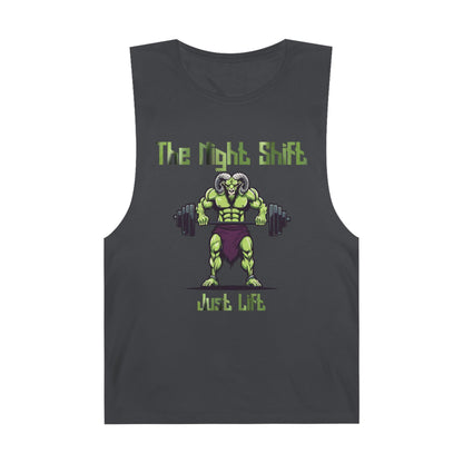 Just Lift - Ram Body Builder - Premium Unisex Barnard Tank Top Coal Printify by The Night Shift Automotive Apparel