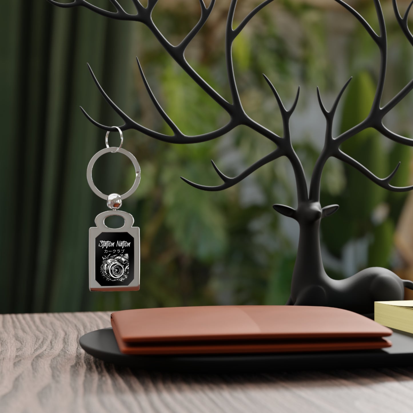 Station Nation Keychain Printify by The Night Shift Automotive Apparel