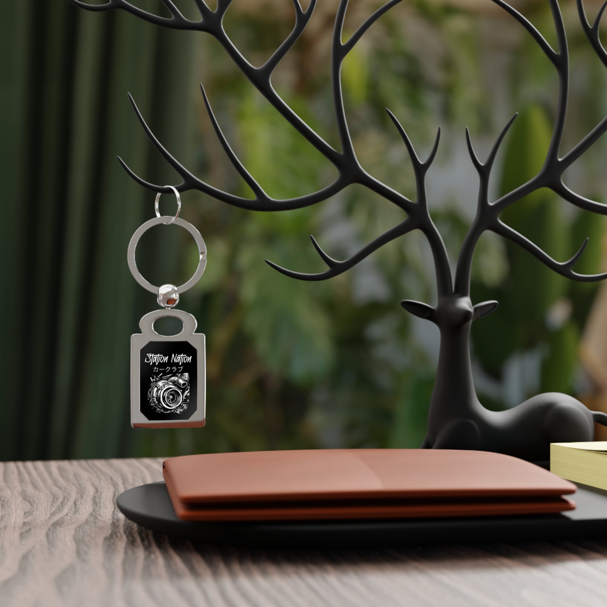 Station Nation Keychain Printify by The Night Shift Automotive Apparel