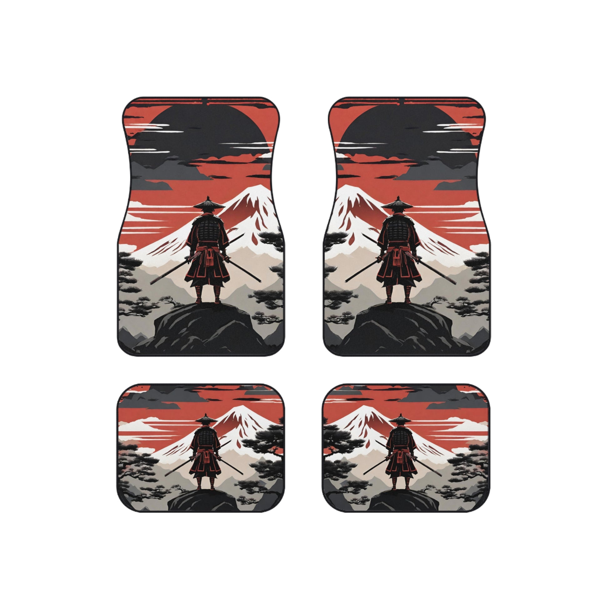 The Way Of The Samurai-Premium, High Quality Car Floor Mats (Set of 4) Printify by The Night Shift Automotive Apparel