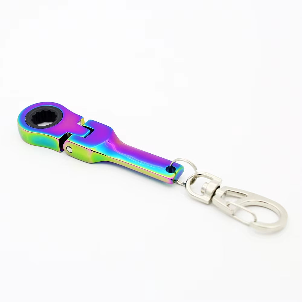 Flexible 10Mm Ratchet Wrench Keychain