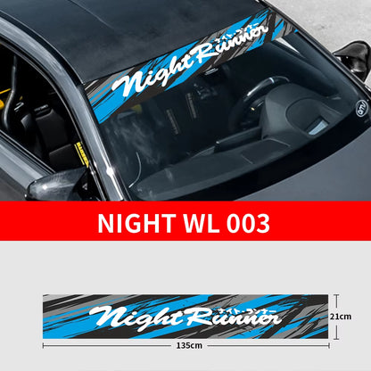 NIGHT RUNNER Windscreen Banner