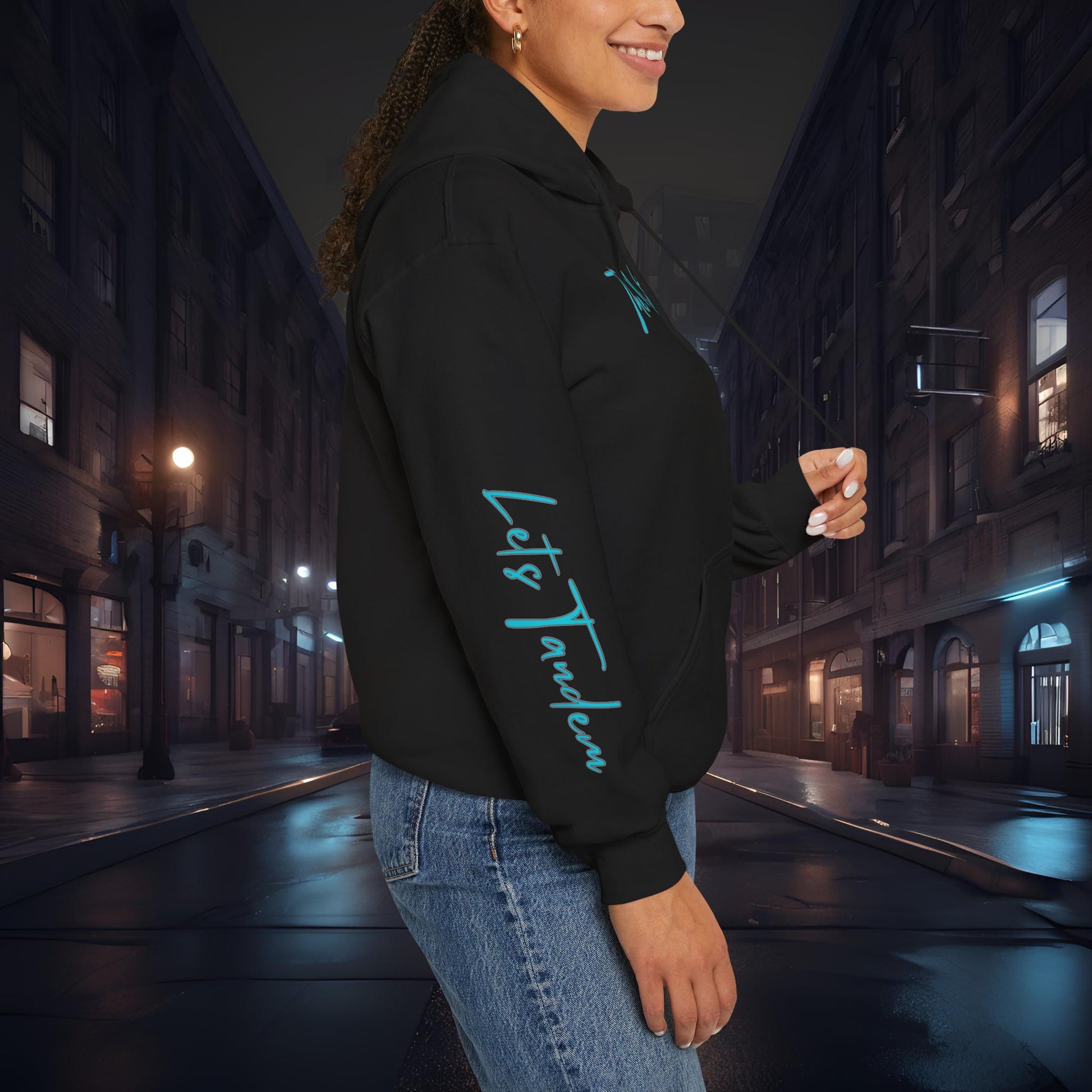 Lets Tandem Alien-Premium, Ultra Soft Unisex Hoodie Printify by The Night Shift Automotive Apparel