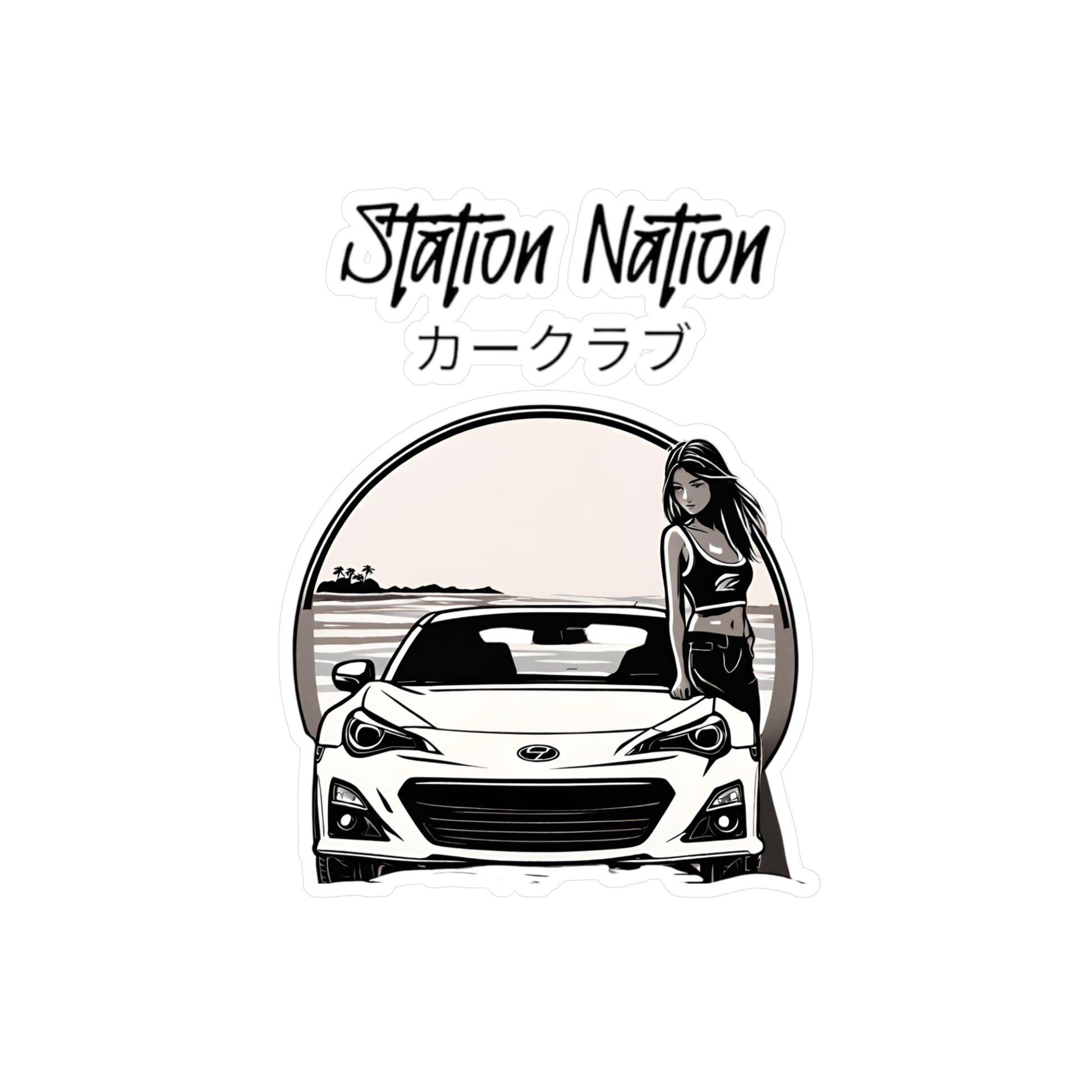 Kiss-Cut Vinyl Decals 6" x 8" Kiss-Cut Satin Printify by The Night Shift Automotive Apparel