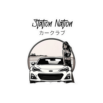 Kiss-Cut Vinyl Decals 6" x 8" Kiss-Cut Satin Printify by The Night Shift Automotive Apparel