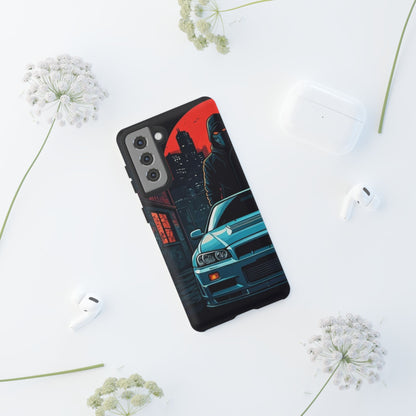 Nissan Skyline R34 Street Life-Dual Layer Ultra Tough Phone Case Printify by The Night Shift Automotive Apparel