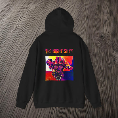 2JZ-GTE Single Turbo Synthwave-Premium, Ultra Soft Unisex Hoodie Printify by The Night Shift Automotive Apparel