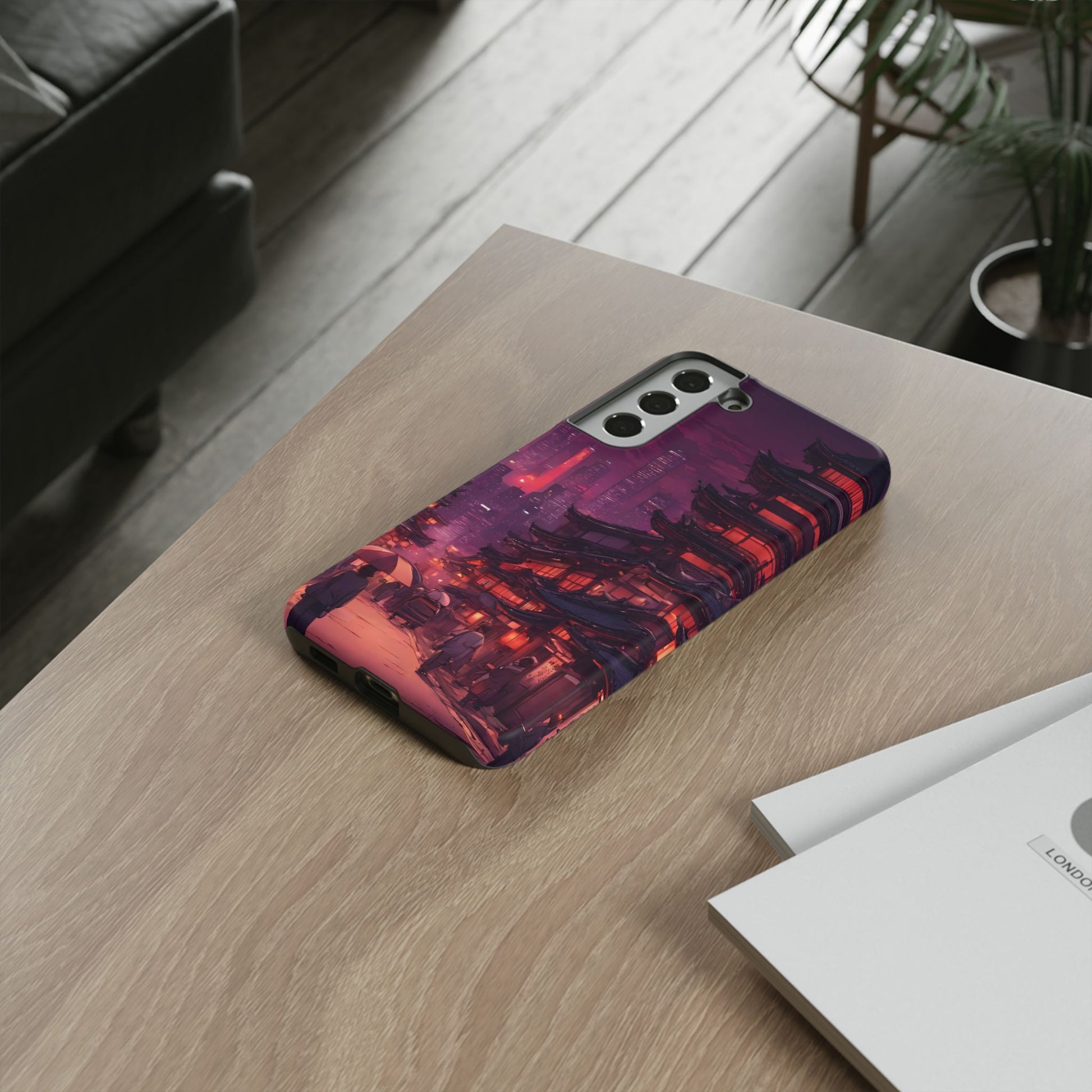 Traditional Japanese Village Countryside-Dual Layer Ultra Tough Phone Case Samsung Galaxy S22 Plus Matte Printify by The Night Shift Automotive Apparel