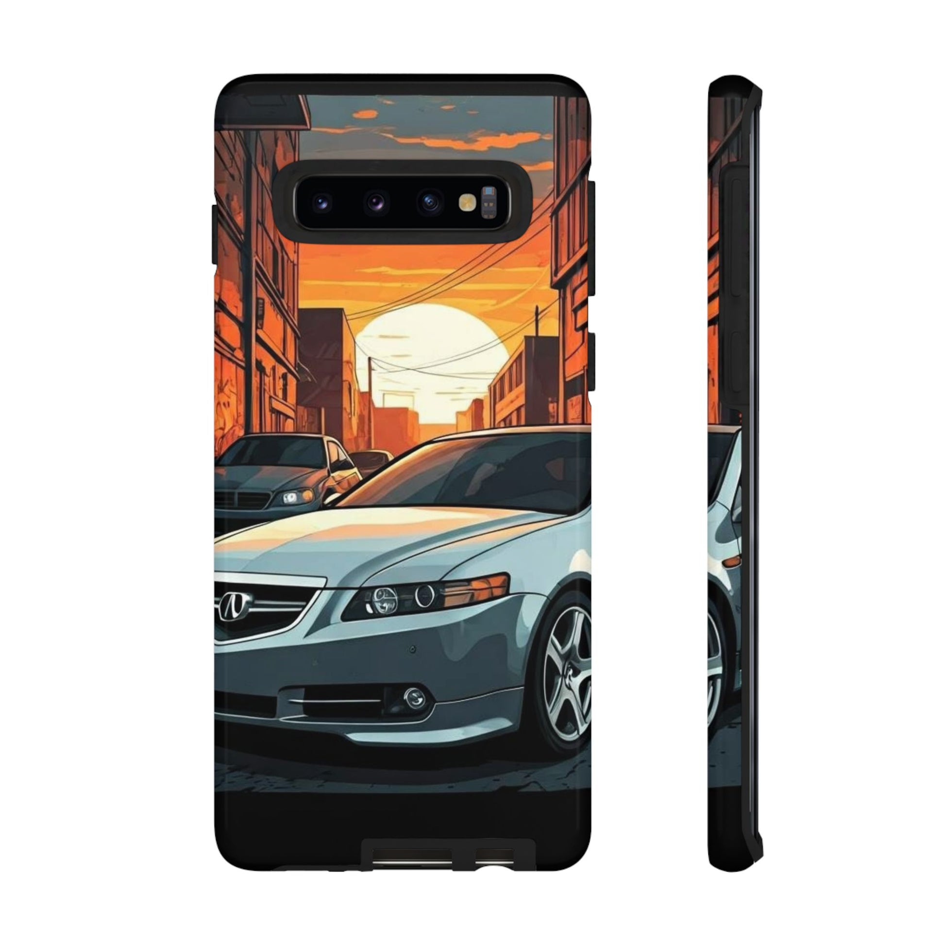 Acura TL Street Life-Dual Layer Ultra Tough Phone Case Samsung Galaxy S10 Glossy Printify by The Night Shift Automotive Apparel