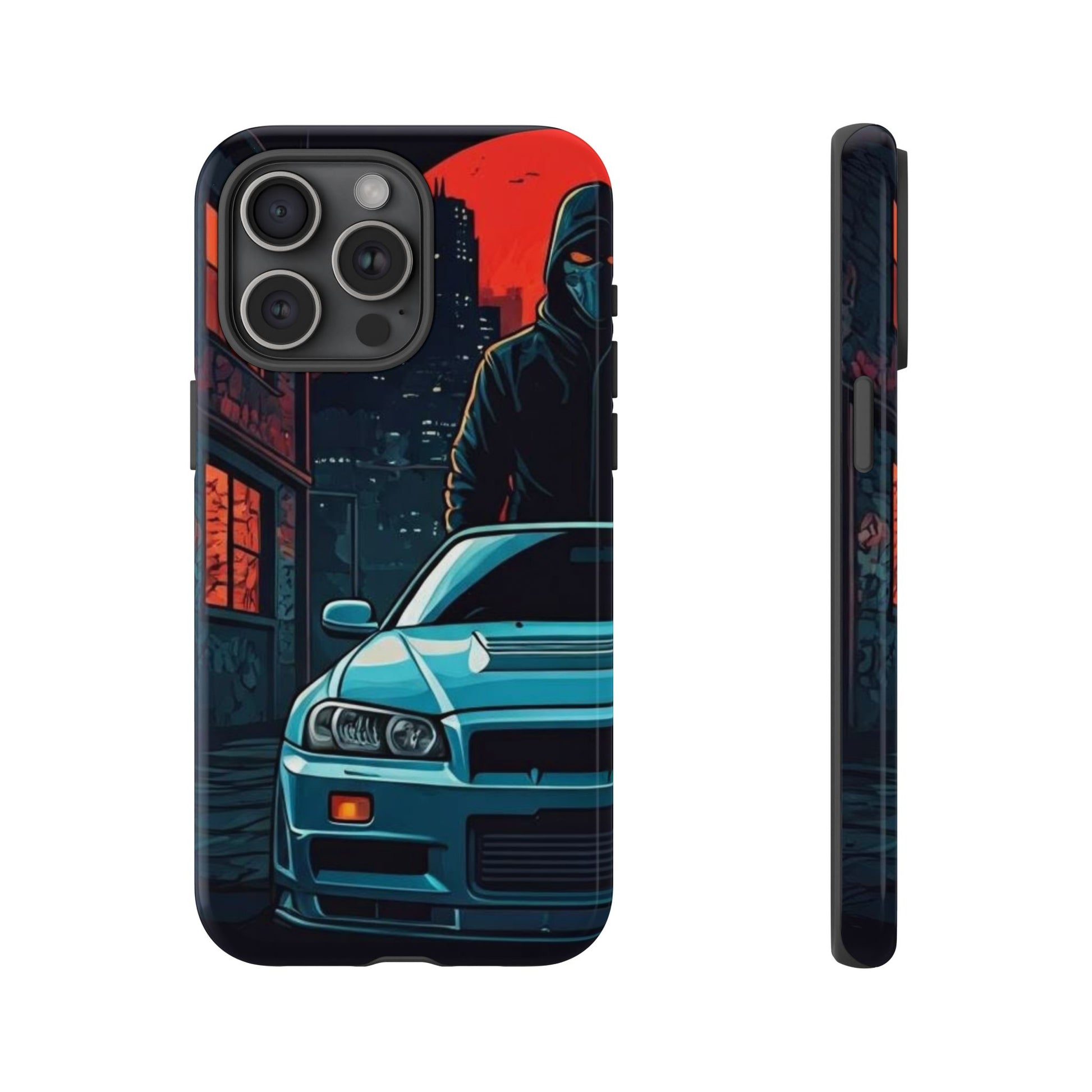 Nissan Skyline R34 Street Life-Dual Layer Ultra Tough Phone Case Printify by The Night Shift Automotive Apparel