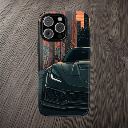 Chevy Corvette C7 Street Life-Dual Layer Ultra Tough Phone Case Printify by The Night Shift Automotive Apparel