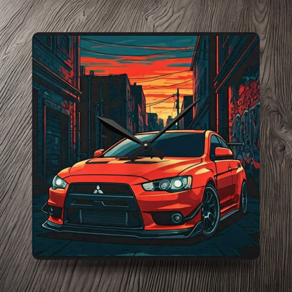 Mitsubishi Lancer Evo X Street Life-Acrylic Wall Clock