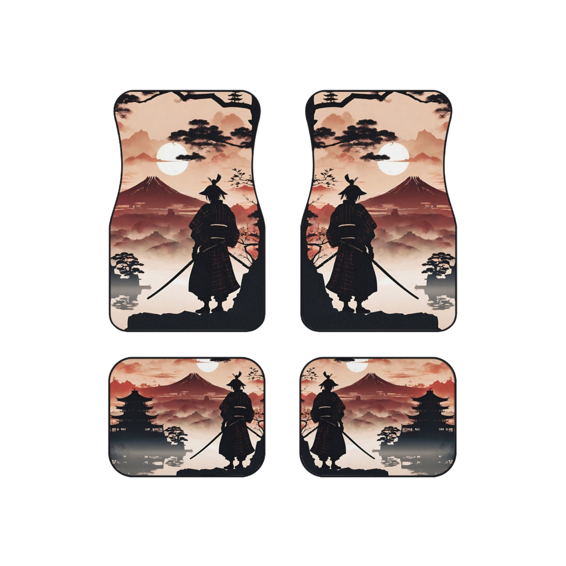 The Way Of The Samurai-Premium, High Quality Car Floor Mats (Set of 4) Printify by The Night Shift Automotive Apparel
