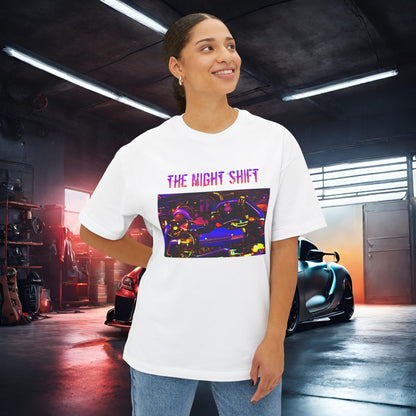 EJ257 Synthwave-Premium, Ultra Soft Unisex Oversized Boxy Tee Printify by The Night Shift Automotive Apparel