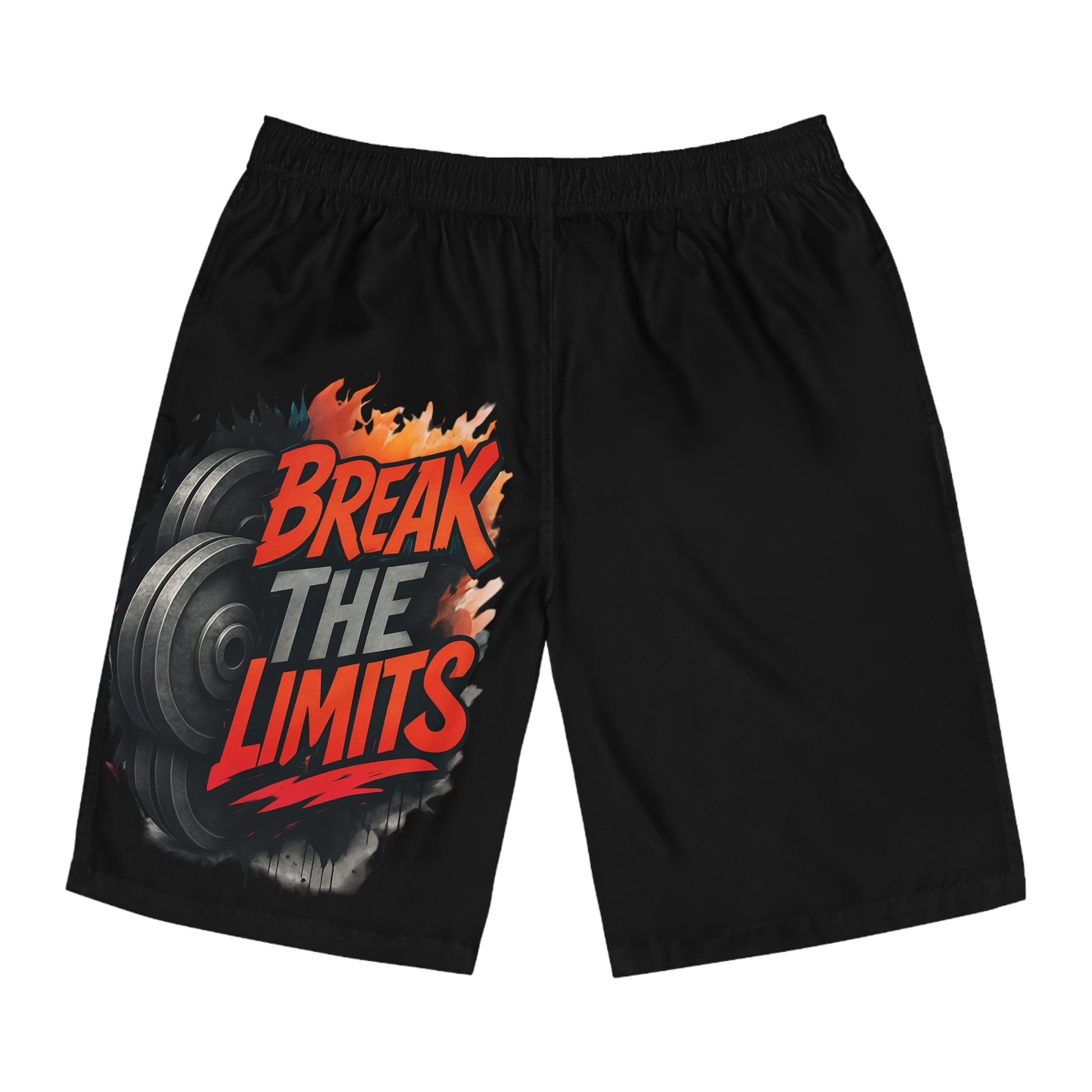 Break The Limits - Men's Relaxed Fit Board Shorts Printify by The Night Shift Automotive Apparel