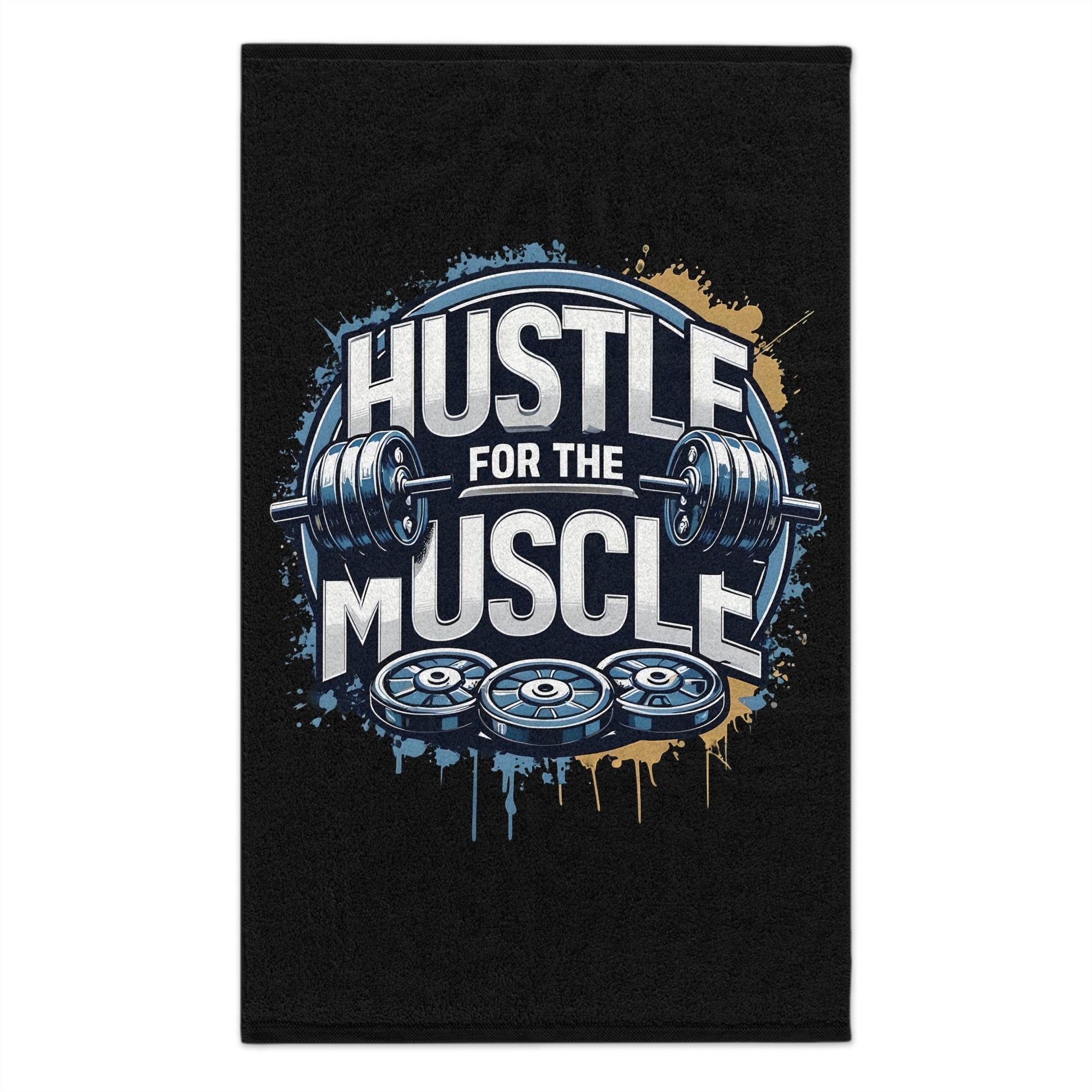 Hustle For The Muscle-Gym Towel (11x18) Printify by The Night Shift Automotive Apparel