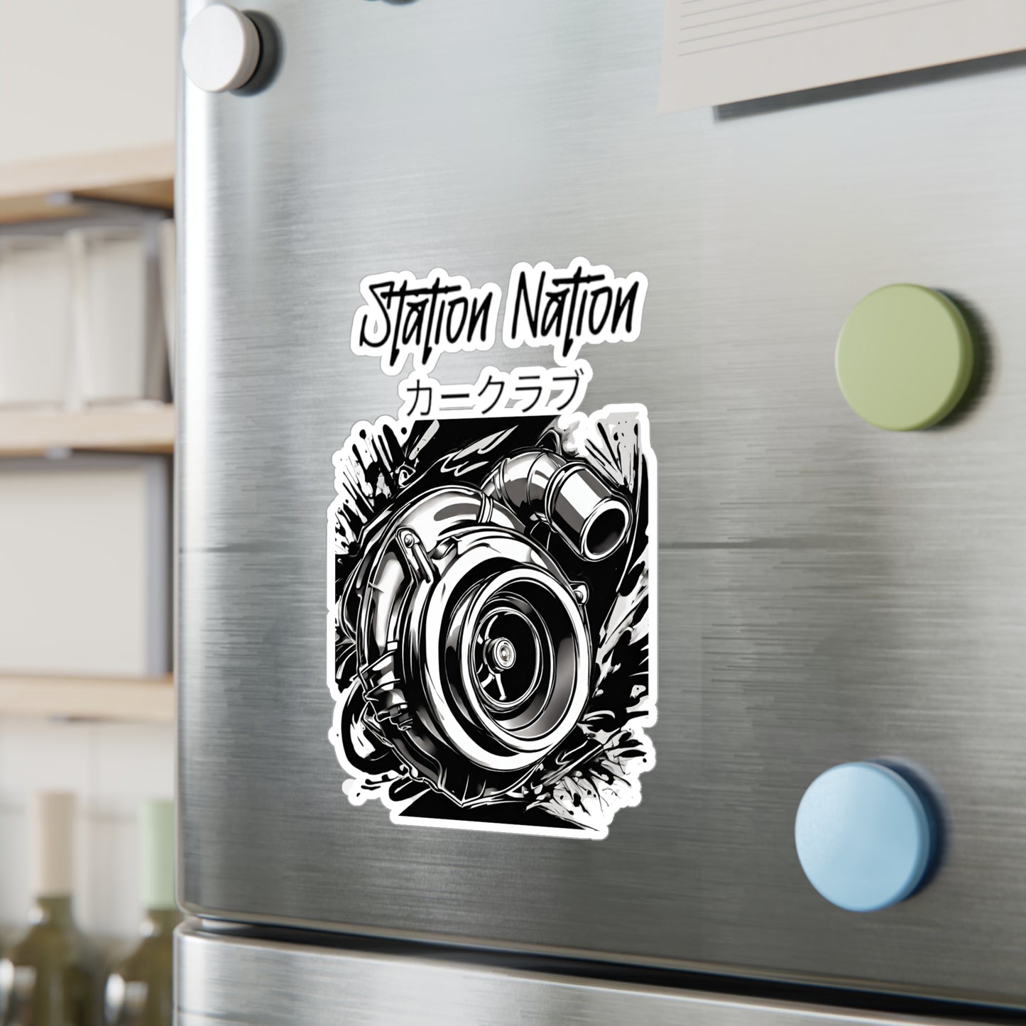 Kiss-Cut Vinyl Decals Printify by The Night Shift Automotive Apparel