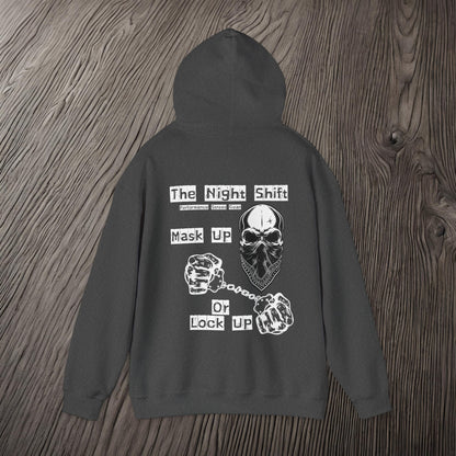 Mask Up or Lock Up-Ultra Soft, Premium Hoodie Printify by The Night Shift Automotive Apparel