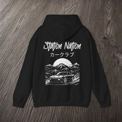 Station Nation-Ultra Soft, Premium Hoodie Printify by The Night Shift Automotive Apparel