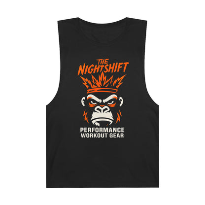 King Of The Gym - Premium Unisex Barnard Tank Top Black Printify by The Night Shift Automotive Apparel