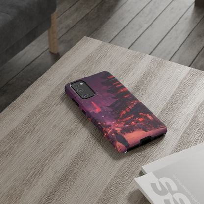 Traditional Japanese Village Countryside-Dual Layer Ultra Tough Phone Case Samsung Galaxy S20 FE Matte Printify by The Night Shift Automotive Apparel