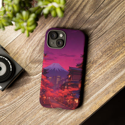Traditional Japanese Village Countryside-Dual Layer Ultra Tough Phone Case iPhone 15 Matte Printify by The Night Shift Automotive Apparel
