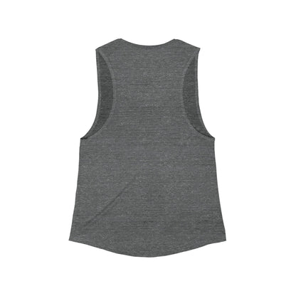 Dopamine Fiend - Women's Flowy Scoop Muscle Tank Top Printify by The Night Shift Automotive Apparel