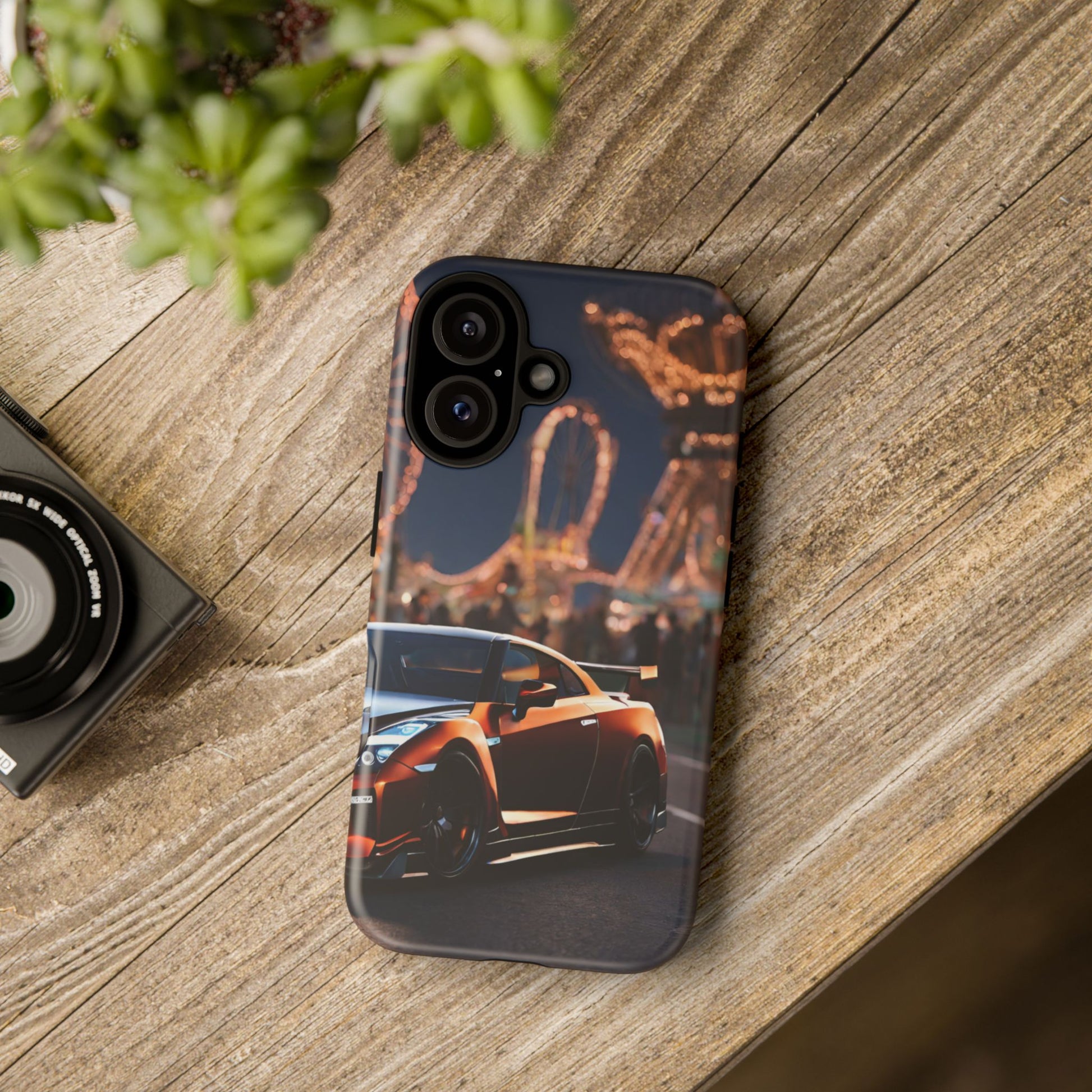 Nissan GTR R35-Dual Layer Ultra Tough Phone Case iPhone 16 Matte Printify by The Night Shift Automotive Apparel