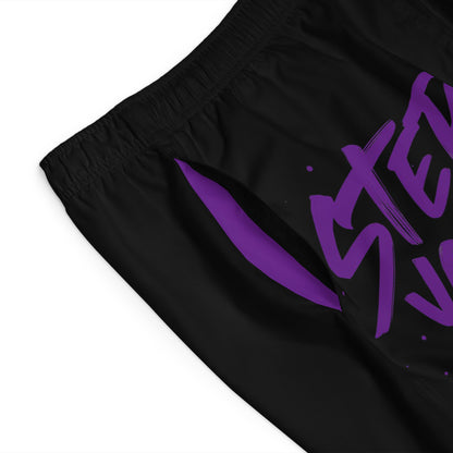 Step Your Game Up - Men's Relaxed Fit Board Shorts Printify by The Night Shift Automotive Apparel