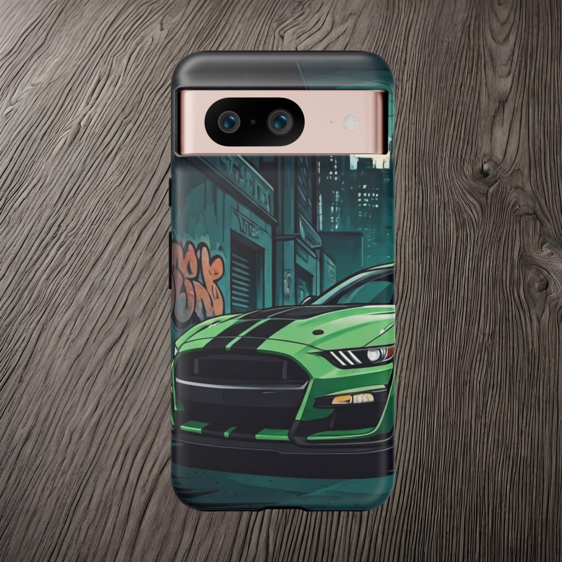 Ford Mustang Shelby GT500 Street Life-Dual Layer Ultra Tough Phone Case Google Pixel 8 Matte Printify by The Night Shift Automotive Apparel