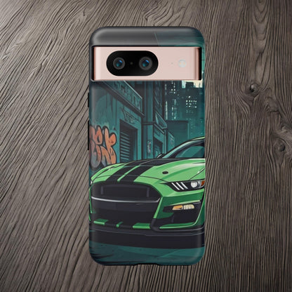 Ford Mustang Shelby GT500 Street Life-Dual Layer Ultra Tough Phone Case Google Pixel 8 Matte Printify by The Night Shift Automotive Apparel