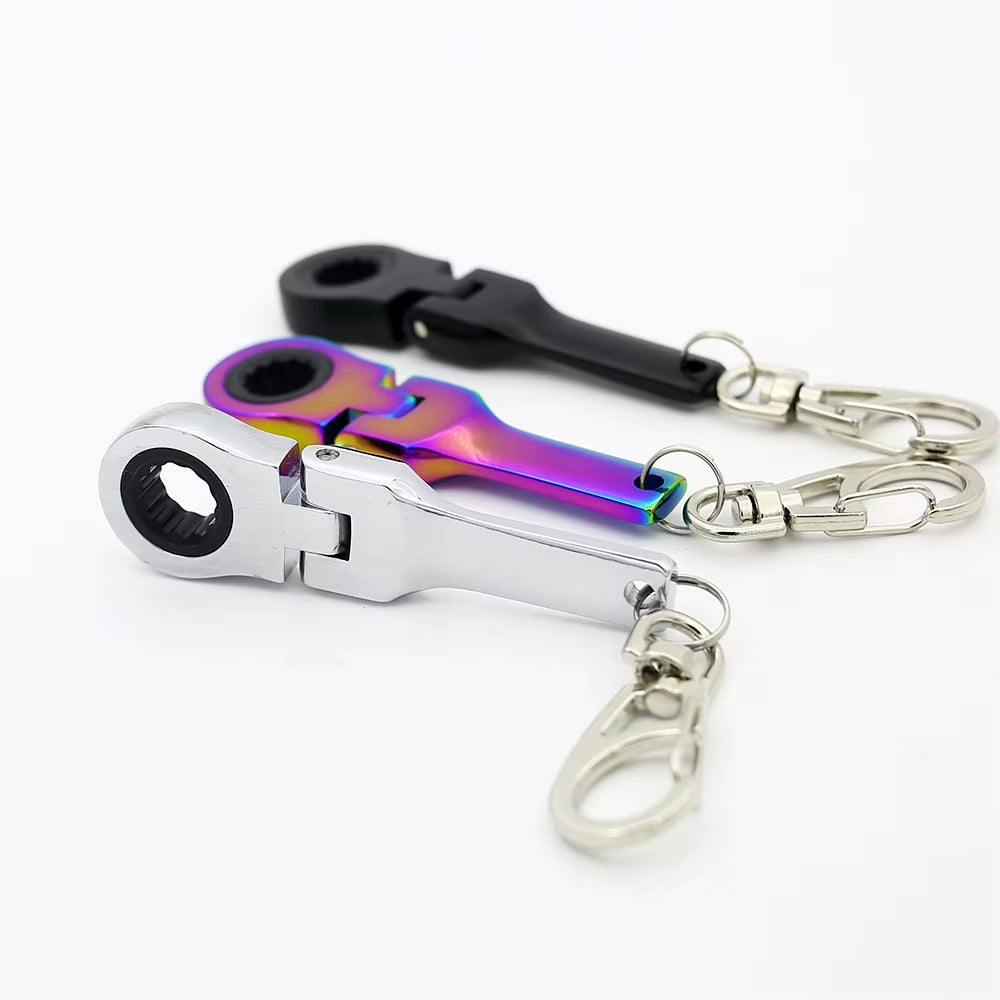 Flexible 10Mm Ratchet Wrench Keychain