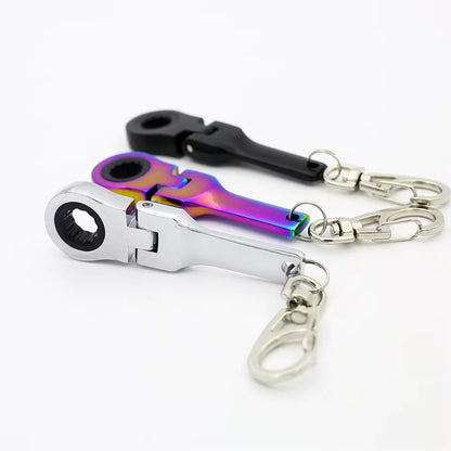 Flexible 10Mm Ratchet Wrench Keychain