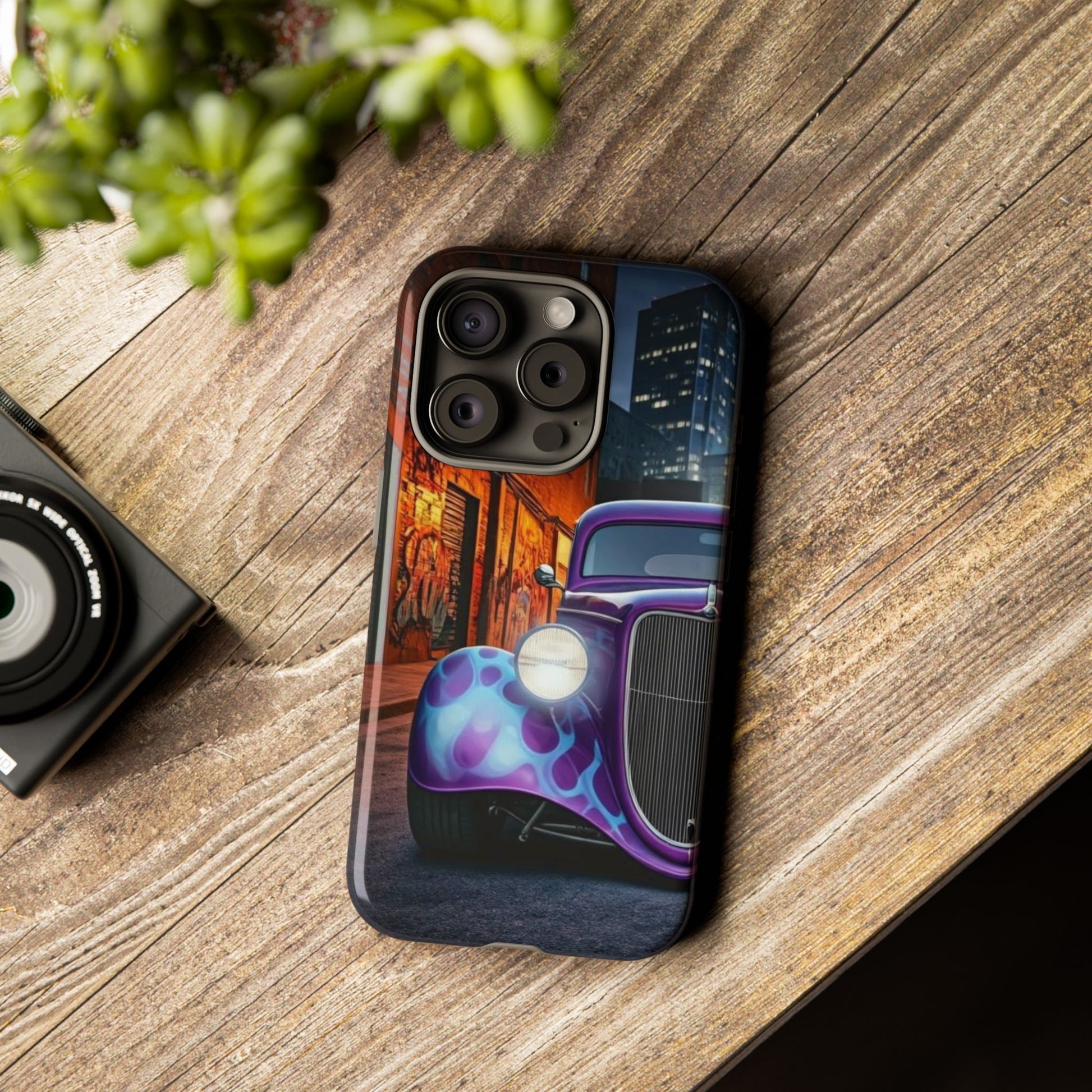 1934 Ford Street Life-Dual Layer Ultra Tough Phone Case iPhone 15 Pro Glossy Printify by The Night Shift Automotive Apparel