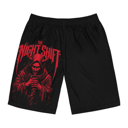 The Night Shift - Men's Relaxed Fit Board Shorts Printify by The Night Shift Automotive Apparel