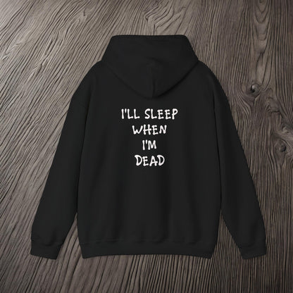 Eat, Drift, Fix, Repeat. I'll Sleep When I'm Dead-Premium, Ultra Soft Unisex Hoodie Printify by The Night Shift Automotive Apparel