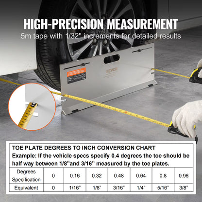 VEVOR Stainless Steel Toe Plates-Wheel Alignment Tool 2-Pack The Night Shift Performance Street Gear by The Night Shift Automotive Apparel