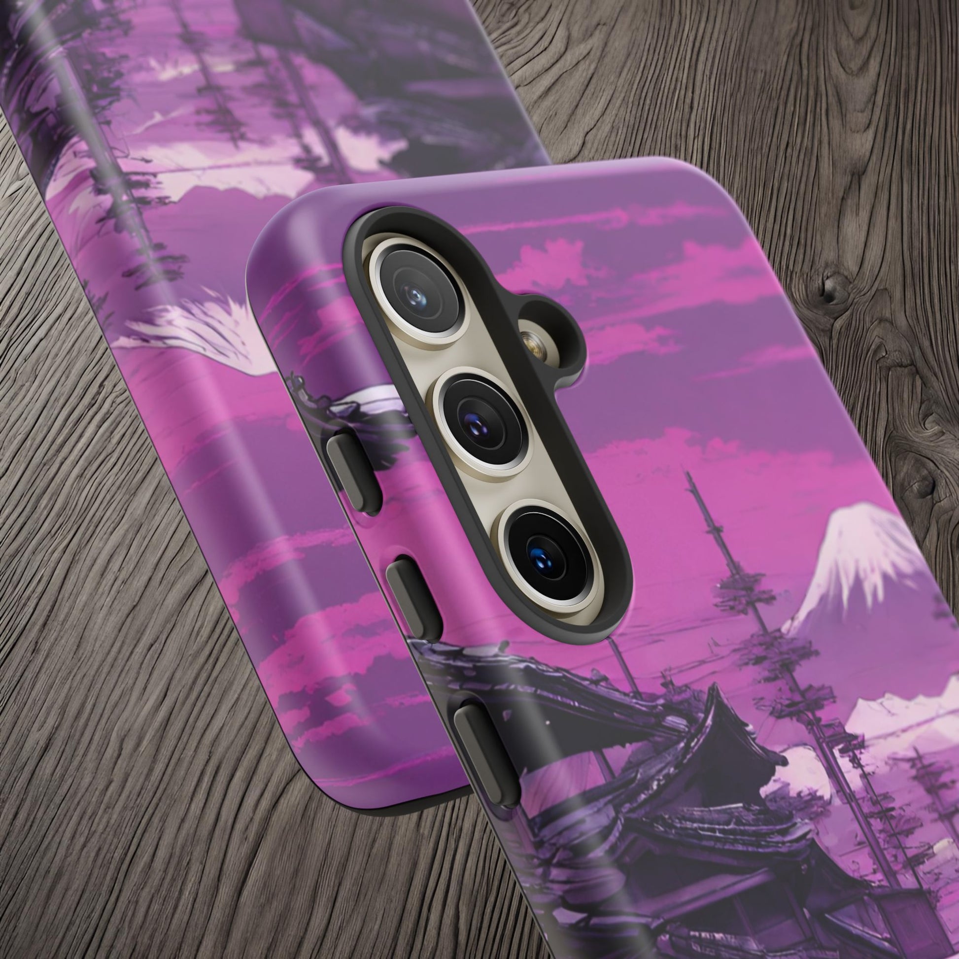 Nissan Skyline R34 Mt Fuji-Dual Layer Ultra Tough Phone Case Printify by The Night Shift Automotive Apparel