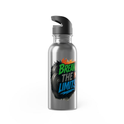 Stainless Steel Water Bottle With Straw, 20oz Printify by The Night Shift Automotive Apparel