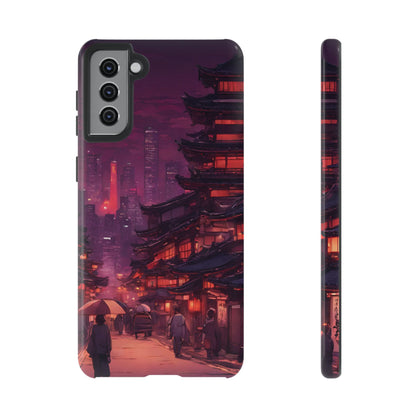 Traditional Japanese Village Countryside-Dual Layer Ultra Tough Phone Case Samsung Galaxy S21 Plus Glossy Printify by The Night Shift Automotive Apparel