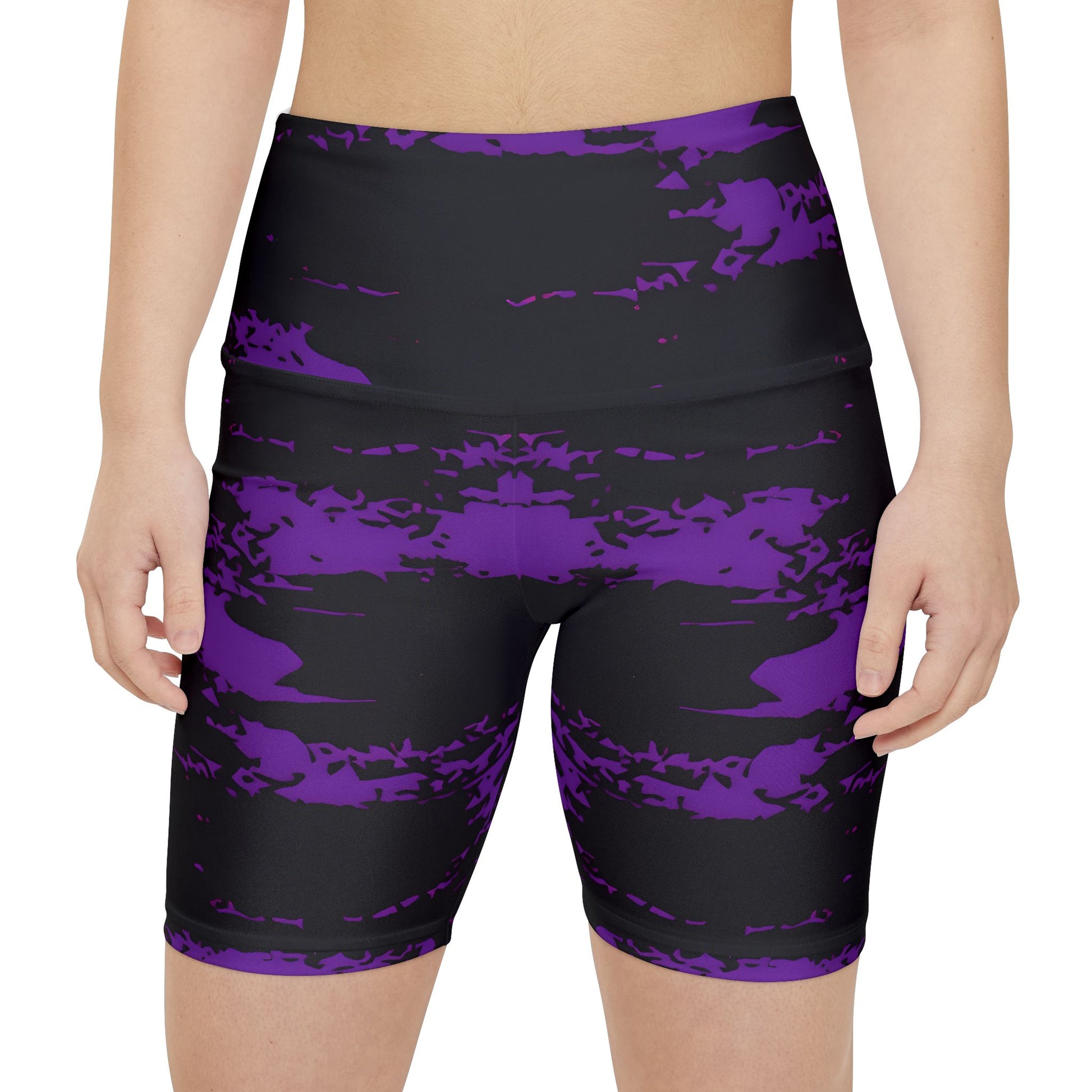 Women's Gym & Fitness Biker Shorts Printify by The Night Shift Automotive Apparel